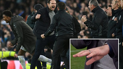 Lampard không hiểu vì sao sưng tay khi mừng bàn thắng Everton đánh bại Newcastle