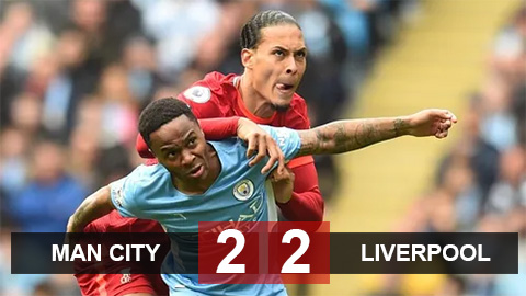 Kết quả Man City vs Liverpool: Rượt đuổi đỉnh cao