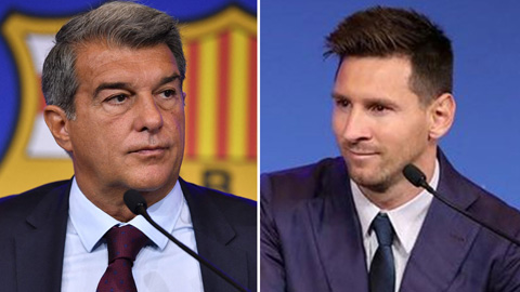 Laporta lấp lửng việc Messi tái hợp Barca vào hè 2023