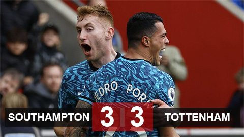 Kết quả Southampton vs Tottenham: Chia điểm đáng trách