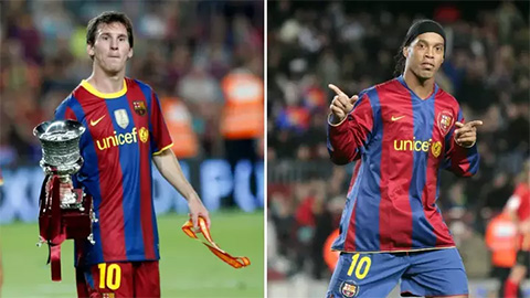 Điều Messi chưa bao giờ làm được như Ronaldinho tại Barca