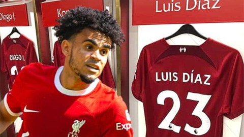Luis Diaz ‘lên đời’, tiếp quản số áo huyền thoại tại Liverpool