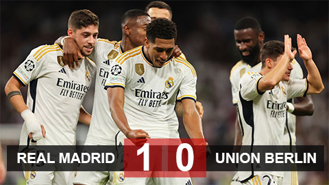 Kết quả Real Madrid vs Union Berlin: Người hùng Bellingham