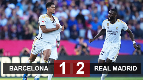 Kết quả Barca vs Real Madrid: Ngả mũ trước Bellingham