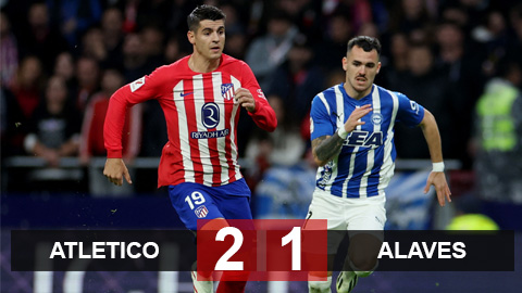 Morata lại ghi bàn giúp Atletico thắng trận thứ 5 liên tiếp