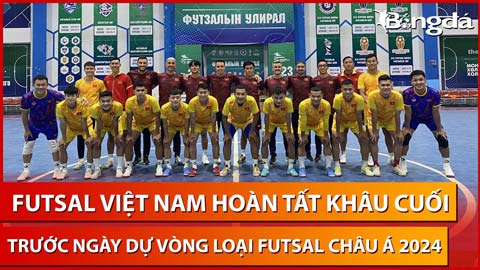 ĐT Futsal Việt Nam tập trên mặt sân siêu đẹp, sẵn sàng tham dự vòng loại châu Á 2024