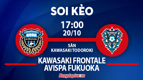 Khách thắng góc chấp hiệp 1 trận Kawasaki Frontale vs Avispa Fukuoka