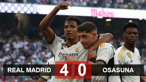 Kết quả Real Madrid vs Osasuna: Vẫn là Bellingham