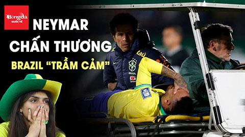 Neymar ôm mặt đau đớn với chấn thương nặng, Brazil như lạc lối đến “trầm cảm”