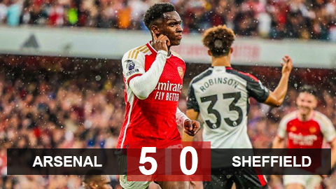 Kết quả Arsenal vs Sheffield: Người hùng Nketiah