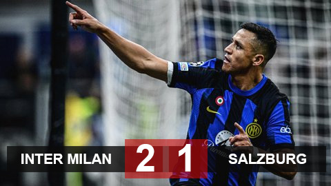 Kết quả Inter vs Salzburg: Sanchez nâng cánh Nerazzurri