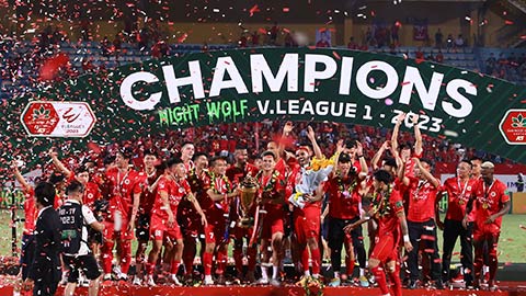 Các đội vô địch ở V.League 10 năm qua được thưởng như thế nào?