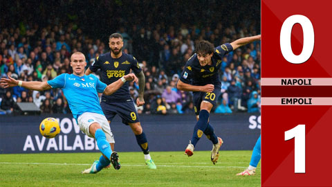 VIDEO bàn thắng Napoli vs Empoli: 0-1 (Vòng 12 Serie A 2023/24)