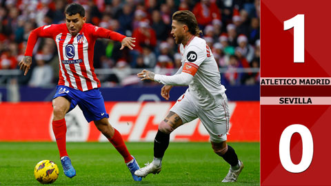 VIDEO bàn thắng Atletico Madrid vs Sevilla: 1-0 (Đá bù vòng 4 La Liga 2023/24)
