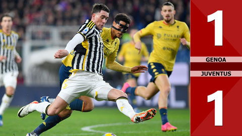 VIDEO bàn thắng Genoa vs Juventus: 1-1 (Vòng 16 Serie A 2023/24)
