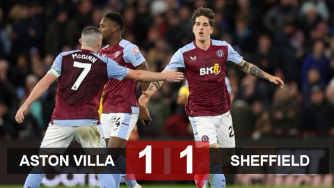 Kết quả Aston Villa vs Sheffield United: Vượt mặt Liverpool