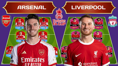Arsenal vs Liverpool sẽ dùng đội hình nào cho đại chiến tại FA Cup