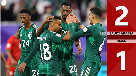 VIDEO bàn thắng Saudi Arabia vs Oman: 2-1 (Vòng bảng Asian Cup 2023)