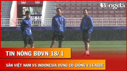 Sân thi đấu trận Việt Nam vs Indonesia dùng cỏ giống V.League