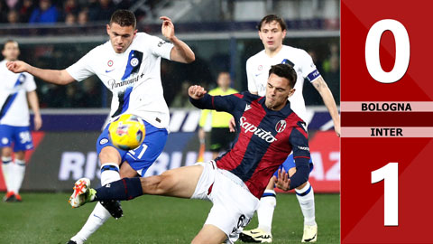 VIDEO bàn thắng Bologna vs Inter: 0-1 (Vòng 28 Serie A 2023/24)