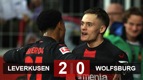 Leverkusen tái lập khoảng cách 10 điểm với ĐKVĐ Bayern
