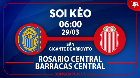 Hiệp 1 trận Rosario Central vs Barracas Central hòa kèo châu Âu; Xỉu góc trận Instituto vs Argentinos Juniors