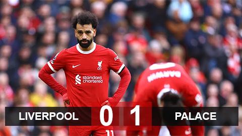 Kết quả Liverpool vs Crystal Palace: The Reds sụp đổ